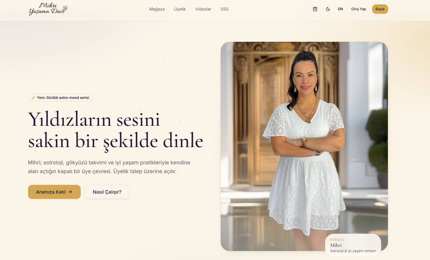 Mihri Yaşama Dair — Astroloji & İyi Yaşam Platformu