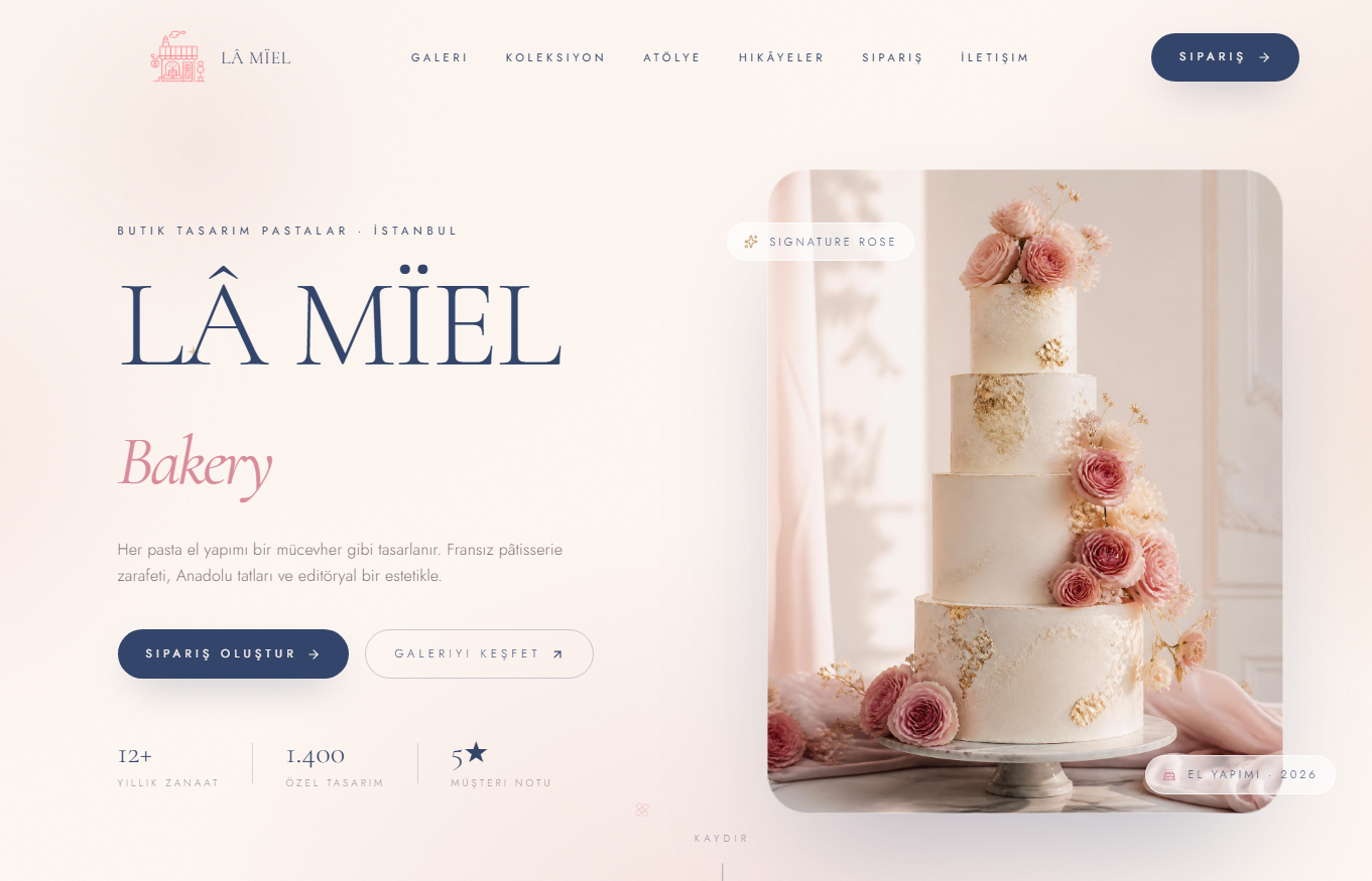 La Miel Bakery Web Tasarım